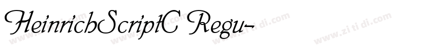 HeinrichScriptC Regu字体转换
